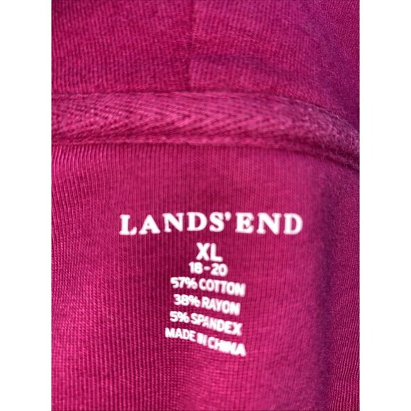 Lands End Cowl Neck Ladies Cozy Sweatshirt Stretch Pullover Size XL 18-20 - Picture 5 of 9